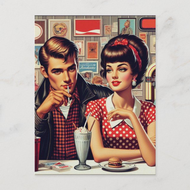 1950s Couple Postcard (Front)