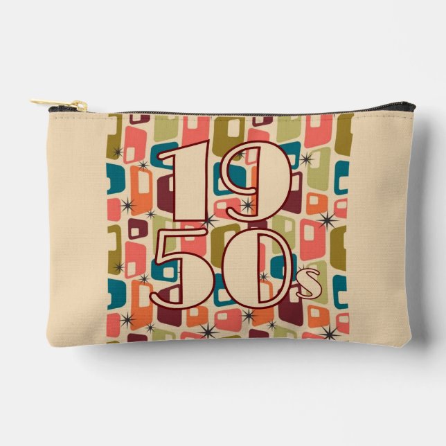1950s Decade Design Accessory Pouch (Front)