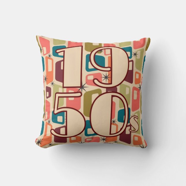 1950s Decade Design Cushion (Front)