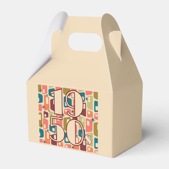 1950s Decade Design Favour Box (Front Side)