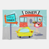 1950's Diner Kitchen Towel