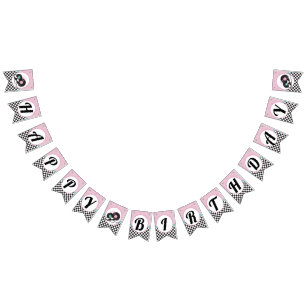 1950's Diner Retro Happy Birthday Bunting