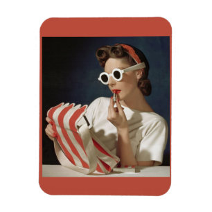 1950s fashion photo magnet