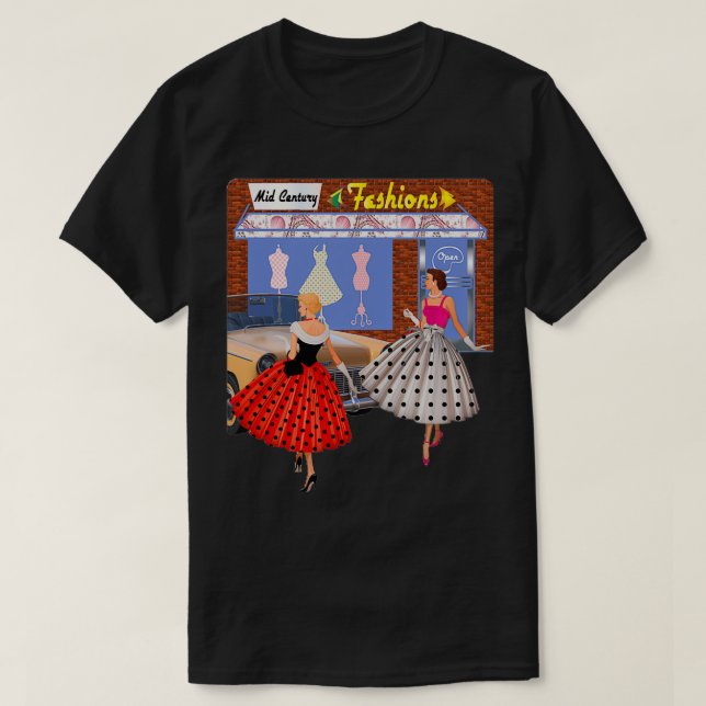 1950s Fashion  T-Shirt (Design Front)