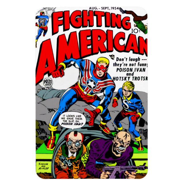 1950's 'Fighting American' Magnet (Vertical)