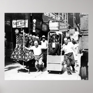 1950's Garment District, New York City Poster