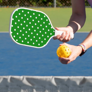 1950s green with white dots vintage retro replica pickleball paddle