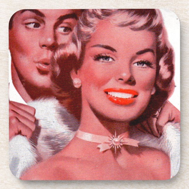 1950s hottest prom date coaster (Front)