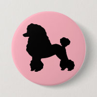 1950's Pink Poodle Skirt Inspired Button