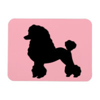 1950's Pink Poodle Skirt Inspired Flexible Magnet