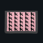 1950's Pink Poodle Skirt Nylon Wallet<br><div class="desc">Break out your bobby socks and saddle shoes and start dancing! This 1950's Poodle Skirt Inspired Nylon Wallet looks like a classic 1950s poodle skirt. The design features the repeating image of a black silhouette of a poodle on a pink background. It's beginning to look a lot like the 1950s!...</div>