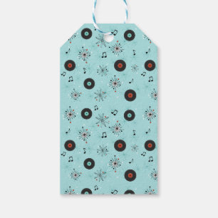 1950s Retro Music Records Gift Tags