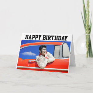 1950S ROCKER CLASSIC CAR BIRTHDAY CARD