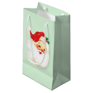 1950s Santa Claus Small Gift Bag