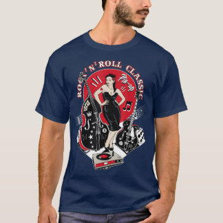 1950s Sock Hop Rockabilly Pinup Clothing Men Doo T-Shirt