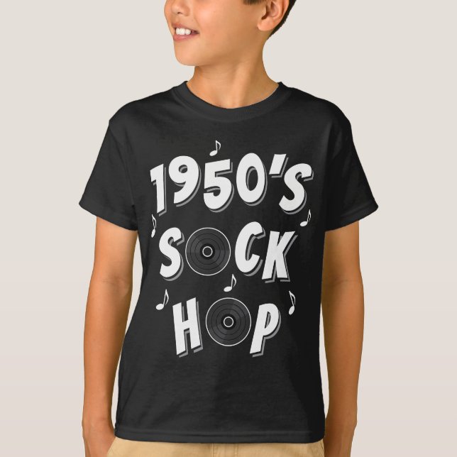 1950's, Sock Hop, School Dance, Dance of the Decad T-Shirt (Front)