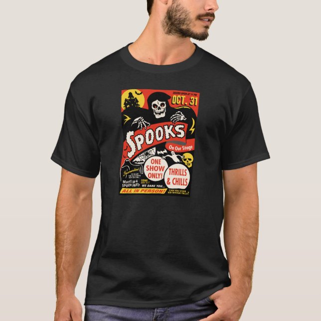 1950s Spook Show Poster Art T-Shirt (Front)