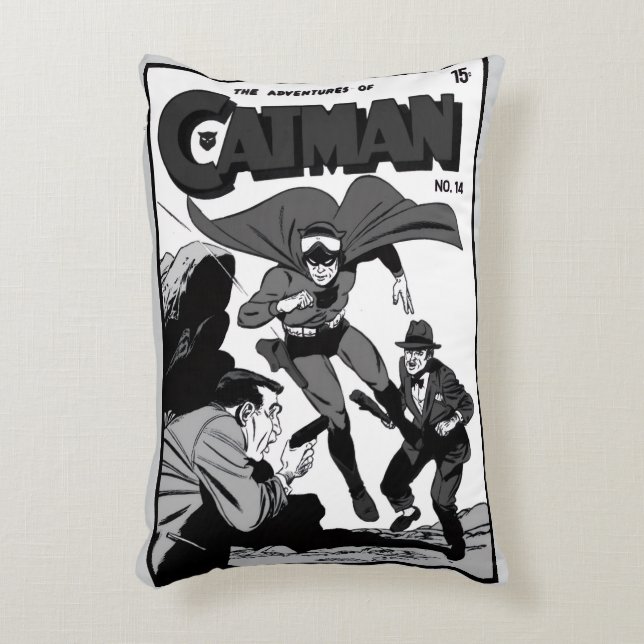 1950's The Adventures of CATMAN Pillow (Front(Vertical))
