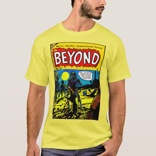 1950's 'The BEYOND' Horror Comic T-Shirt (Front)