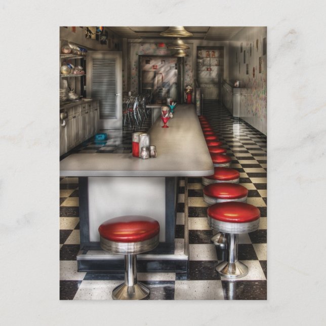 1950's - The Ice Cream Parlour Postcard (Front)