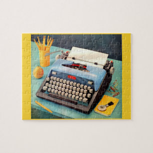 1950s typewriter ad image jigsaw puzzle