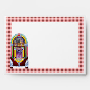 1950s Vintage Jukebox Wedding Envelope