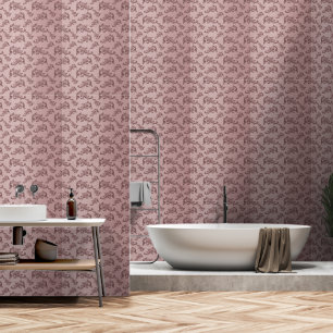 1950s Vintage Purple seamless Wallpaper