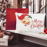 1950s Vintage Retro Santa Claus Merry Christmas Decorative Cushion<br><div class="desc">This mid-century vintage Christmas pillow features an illustration of Santa Claus,  reminiscent of the Jolly Old Saint Nick of the 1950's and 60's with the words "Merry Christmas".</div>