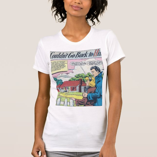 1950s Vintage Romantic Comic T-Shirt (Front)