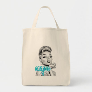 1950's vixen tote bag