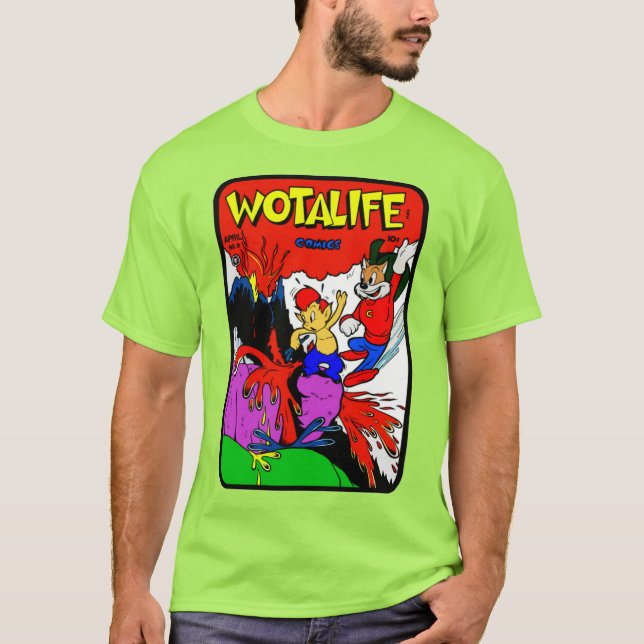 1950's Wotalife Comics T-Shirt (Front)