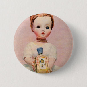 1950s Yardley ad with Madame Alexander doll 6 Cm Round Badge