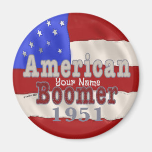 1951 Birthday Baby Boomer  Magnet