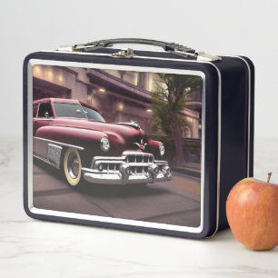 1951 Classic Car Metal Lunch Box
