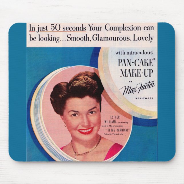 1951 Esther Williams make-up ad Mouse Pad (Front)