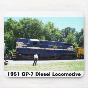 1951 GP-7 Diesel Locomotive Mouse Pad