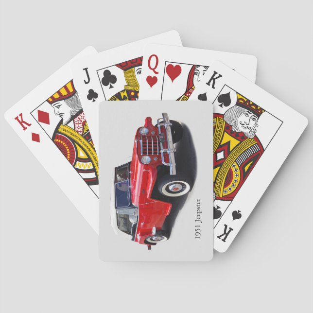 1951 Jeepster playing cards (Back)