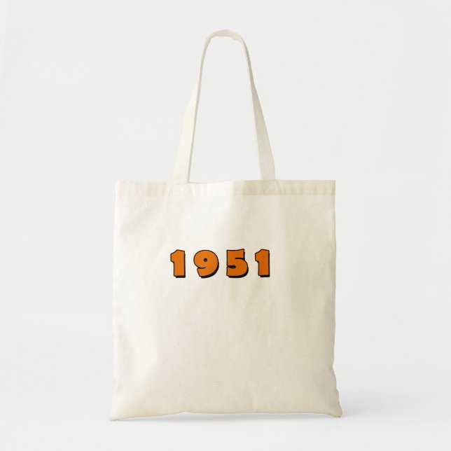 1951 vintage year tote bag (Front)