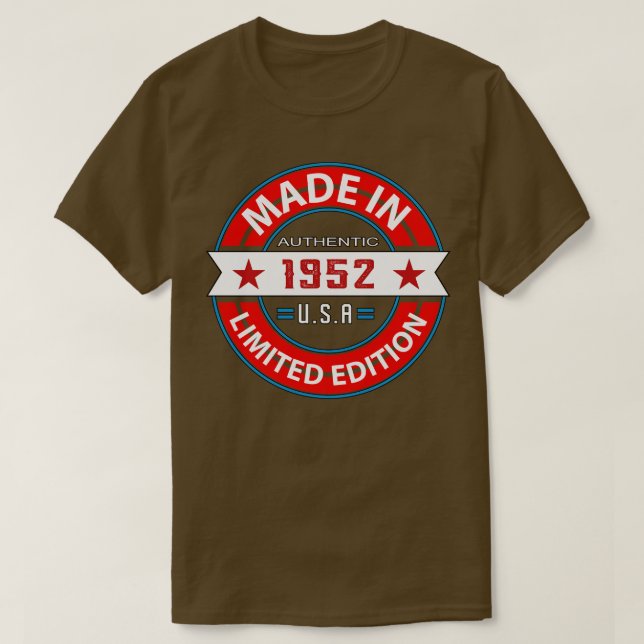 1952 71 Year T-Shirt (Design Front)