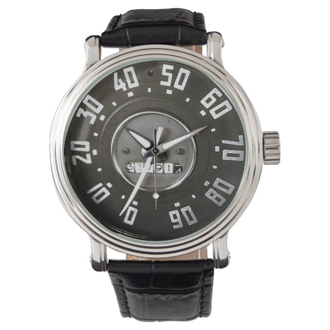 1952 Classic Pickup Truck Speedometer (Monochrome) Watch (Front)