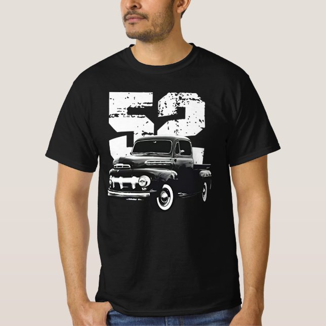 1952 F1 F100 Front Three Quarter View Silhouette w T-Shirt (Front)