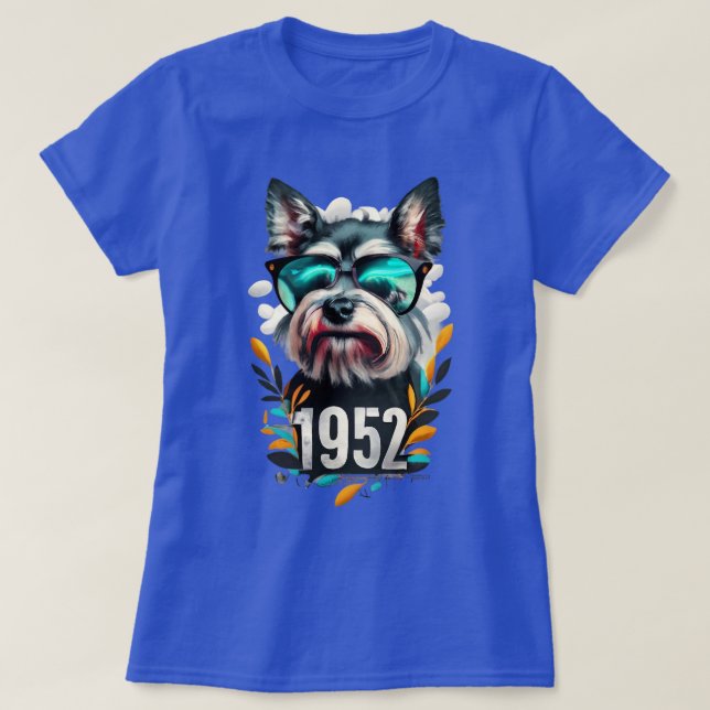 1952 Schnauzer T-Shirt (Design Front)