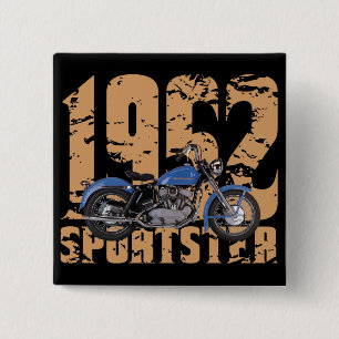 1952 Sportster 15 Cm Square Badge