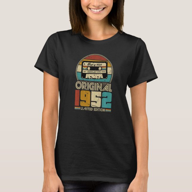 1952 Vintage Birthday Retro  Men Woman T-Shirt (Front)