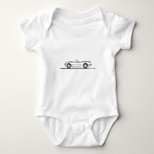 1953 1954 1955 Corvette Baby Bodysuit