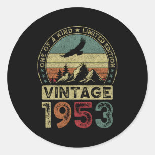 1953 71St 71 Classic Round Sticker