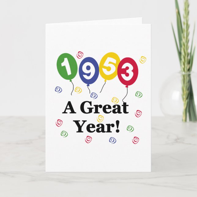 1953 A Great Year Birthday Card (Front)