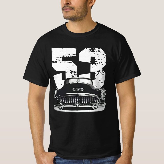 1953 Buick Special Front Grill View Silhouette  T-Shirt (Front)
