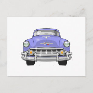 1953 Chevrolet Bel Air Front View Postcard