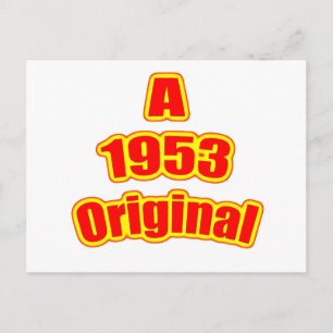 1953 Original Red Postcard